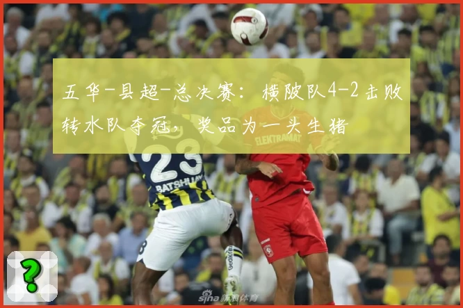 五华-县超-总决赛:横陂队4-2击败转水队夺冠,奖品为一头生猪